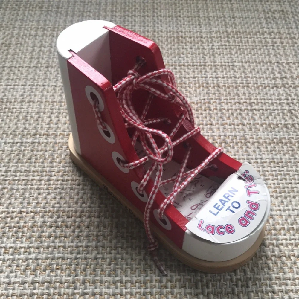 Melissa & Doug Shoelace Tying Training Shoe